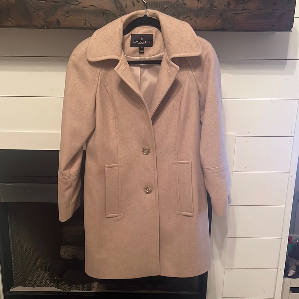 London Fog Beige/Oatmeal Winter Coat. Size XS. - Picture 1 of 9